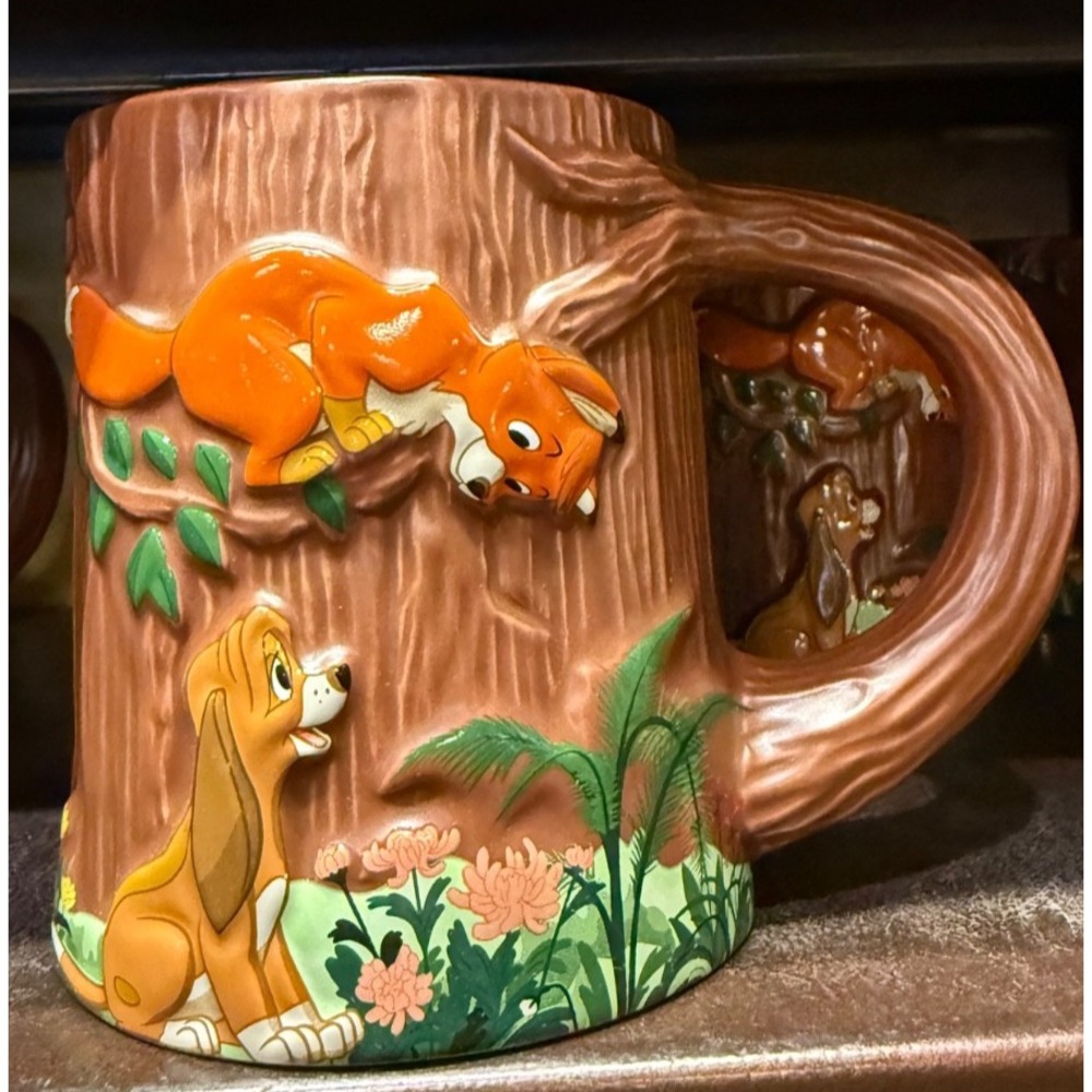 2026 Disney Parks Fox & the Hound Mug Coffee Cup 45 Years NEW
